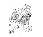 Amana J1606I/P1179302M interior electrical/blower diagram