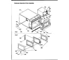 Amana MC52200/P1199501M outercase assembly and door assembly diagram