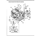 Amana MC52200/P1199501M chassis assembly parts and blower-triac assembly diagram