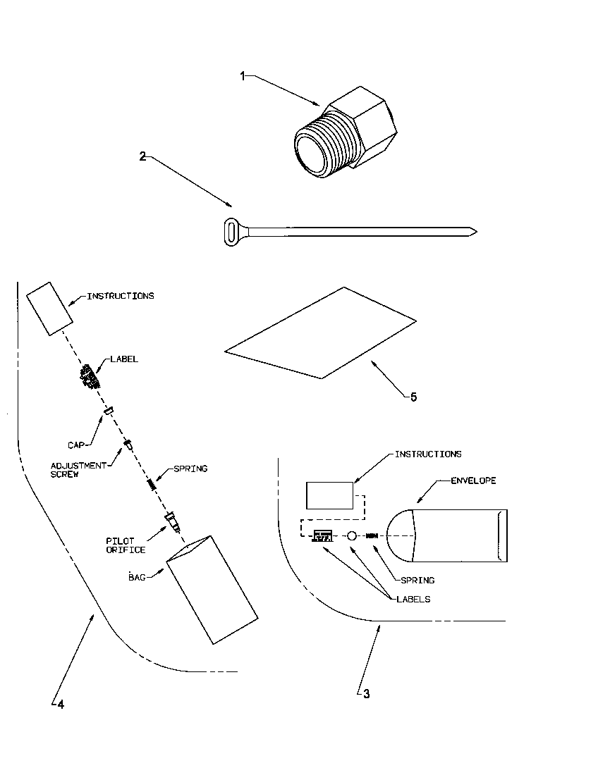 HIGH ALTITUDE LP CONVERSION KITS (HALP) (HALP05/P1129105F)