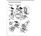 Amana TRI18TL-1303202WL interior cabinet and drain block assembly (tri18tl/1303202wl) diagram