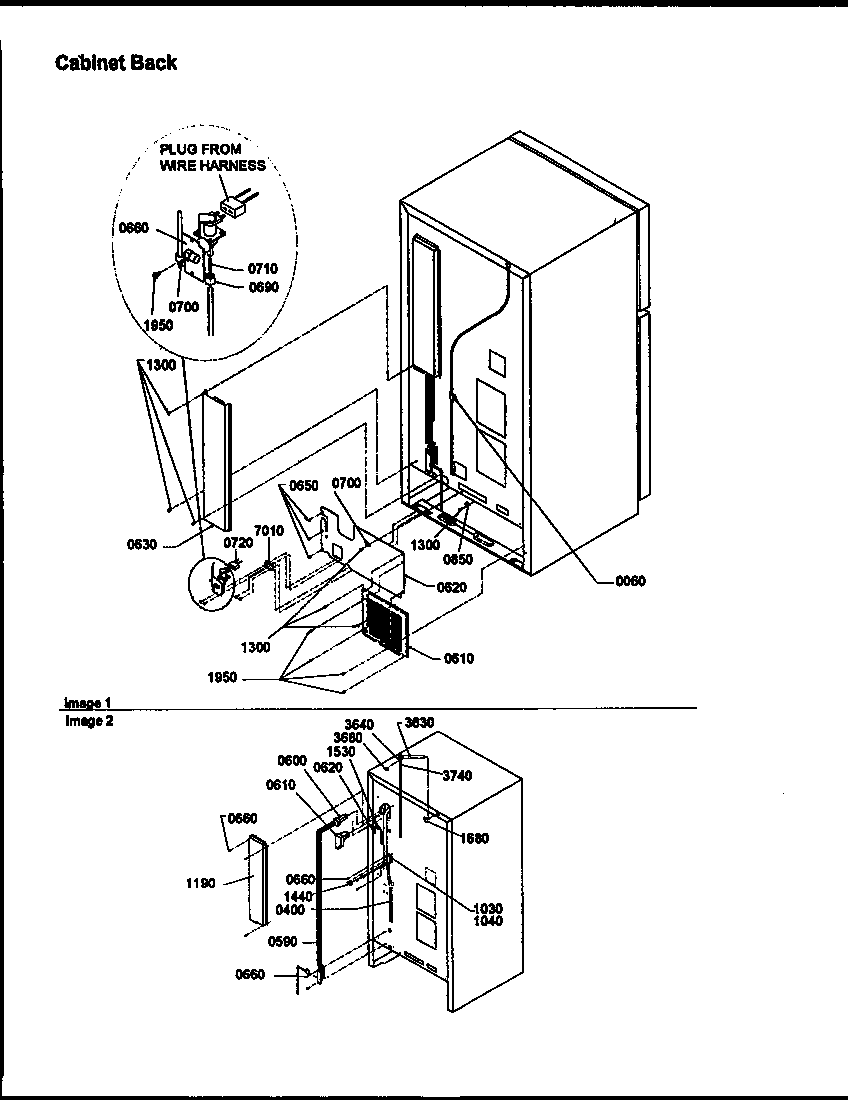 CABINET BACK (TRI18TL/1303202WL)