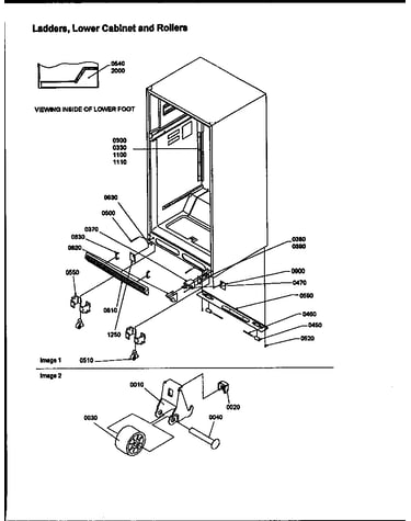 Ladders, lower cabinet and rollers (tri18tl/1303202wl)