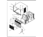 Amana B18C3HEW/P1178102R room air conditioner cabinet diagram