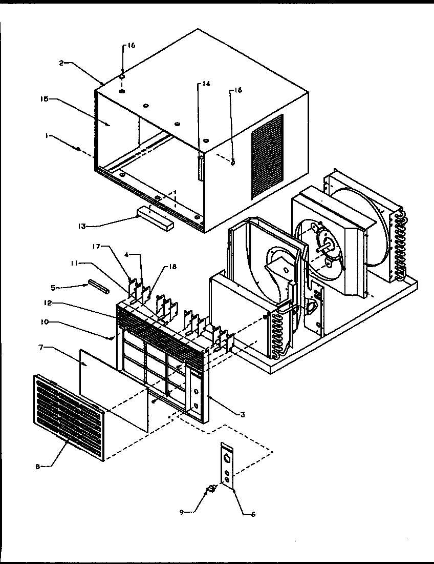Room air conditioner cabinet