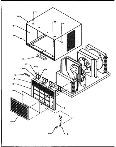 Room air conditioner cabinet