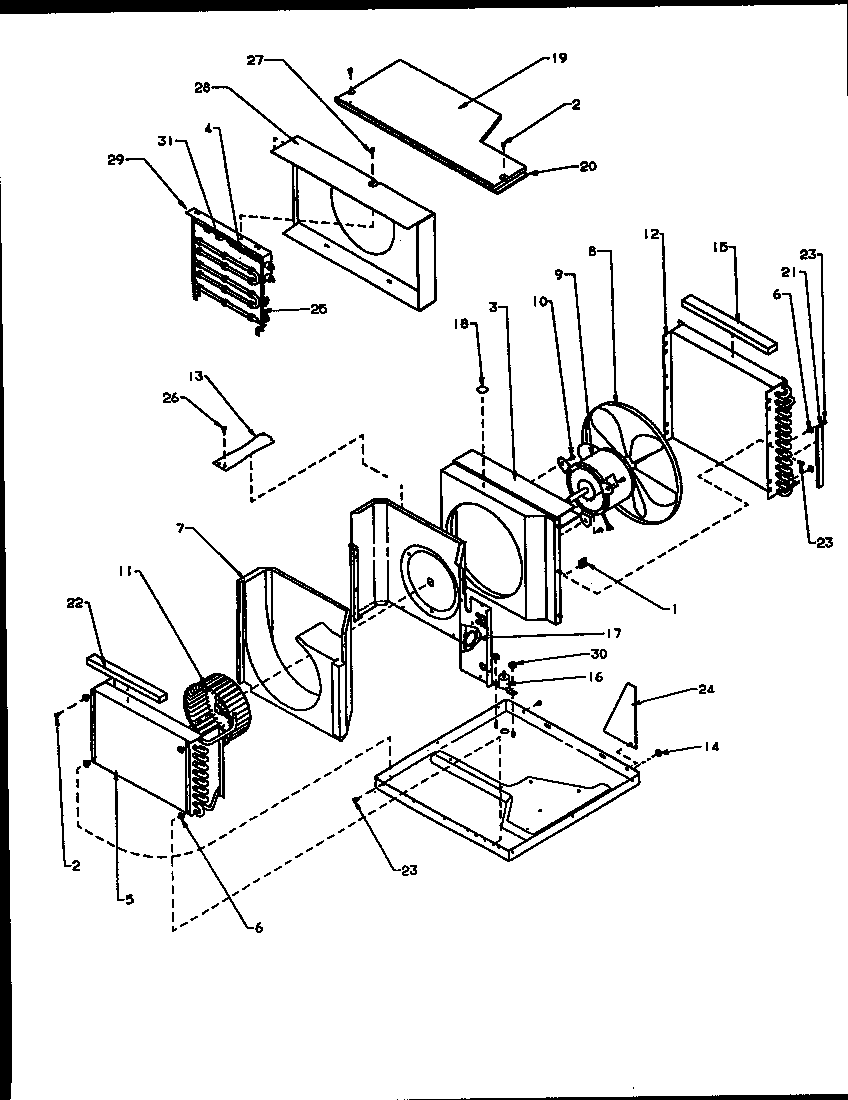 Room air conditioner chasis