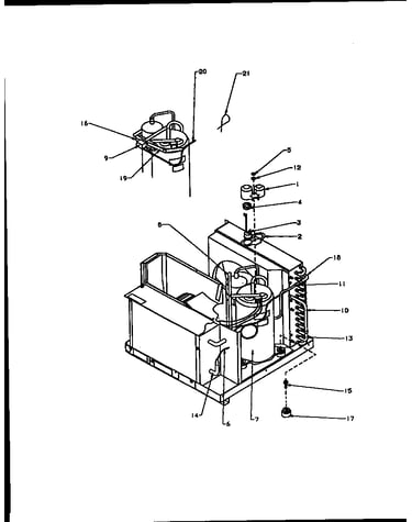 Room air conditioner compressor and tubing