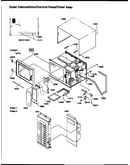 Outer cabinet/door/control panel/timer assy