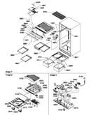 Interior cabinet and drain block assembly