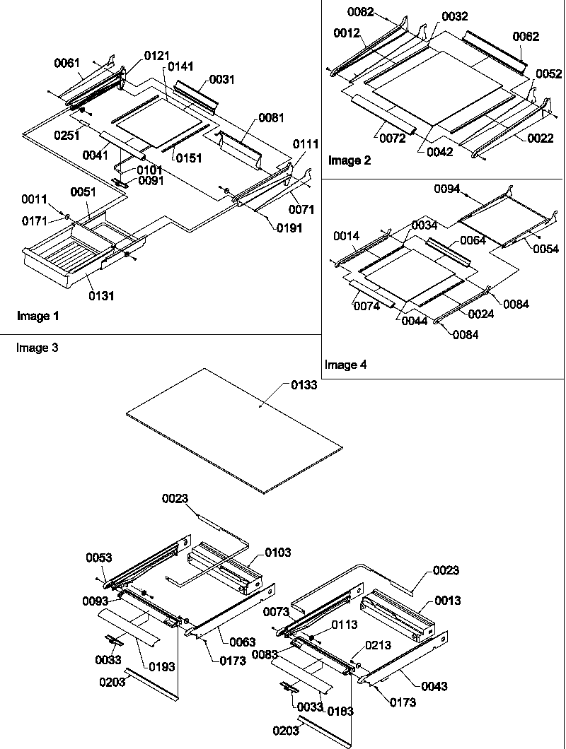 Shelving assemblies