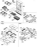 Shelving assemblies