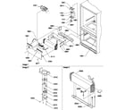 Amana BG20TL-P1196510WL evaporator & freezer control assembly diagram