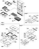 Shelving assemblies
