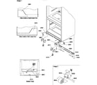 Amana BR22TL-P1196709WL insulation & roller assembly diagram