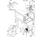 Amana GCSAND7DRR-P1186704M blower/control panel diagram