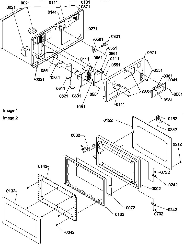 Electrical components/door