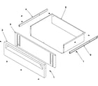 Amana ARTC8600E/P1143434NE storage drawer diagram