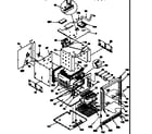 Amana AOES2430WW-P1132355NWW oven body diagram