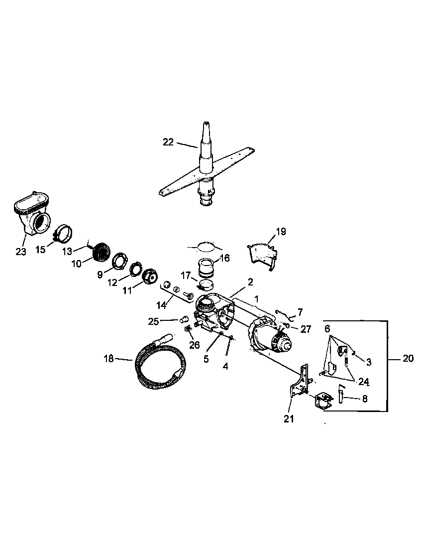 MOTOR & PUMP ASSEMBLY