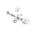 Caloric CDU220DB-P1309606W motor & pump assembly diagram