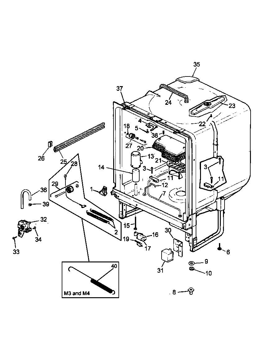 Tub assy
