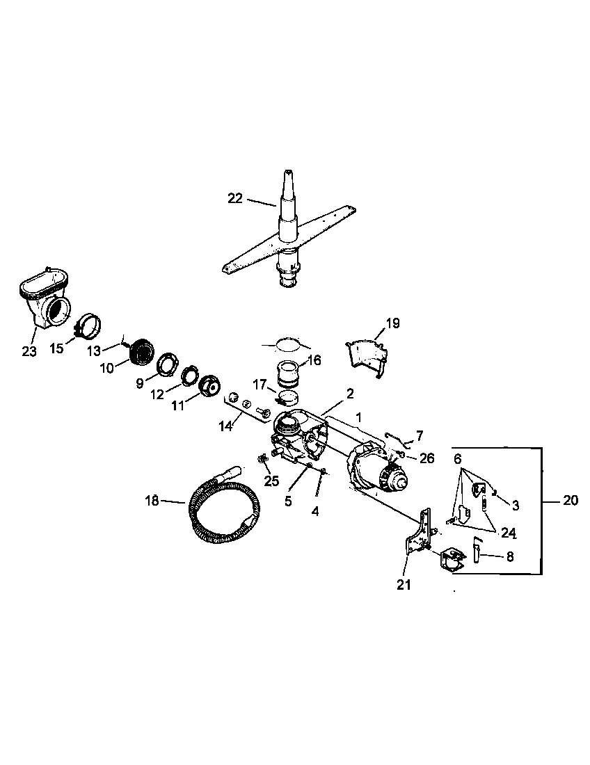 MOTOR & PUMP ASSEMBLY