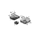 Amana AUD7000DWW/P1309607W rack assembly diagram