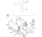 Amana PTH125A30AA/P1202284R compressor/tubing diagram