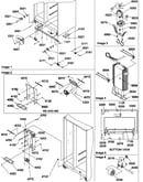 Drain system, rollers, and evaporator assy