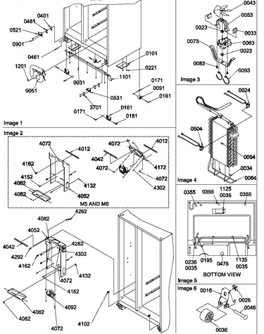 Drain system, rollers, and evaporator assy