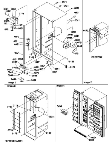 Cabinet parts and toe grille