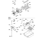 Amana SR520TW-P1310101WW ice maker parts and add on ice maker kit (sb520tw/p1308601ww) diagram