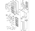Amana SRD520TW-P1308801WW refrigerator door diagram
