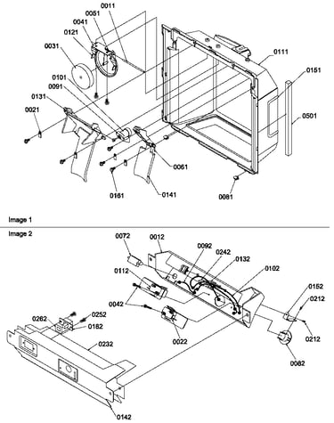 Ice & water cavity and electronic bracket assy