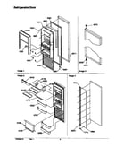 Refrigerator door