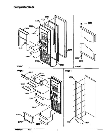 Refrigerator door