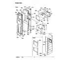 Amana SRD526SW-P1184802WW freezer door diagram