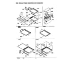 Amana SRD526SW-P1184802WW deli, shelves, crisper assemblies and accessories diagram