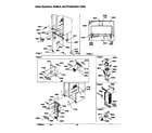 Amana SRD526TW-P1310201WW drain systems, rollers, and evaporator assy diagram