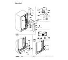 Amana SRD526SW-P1184802WW cabinet back diagram