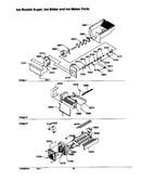 Ice bucket auger, ice maker and ice maker parts
