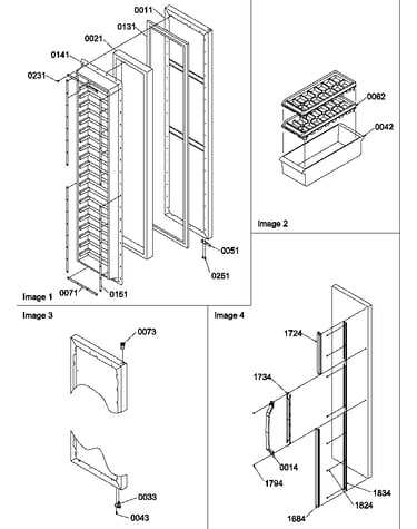 Freezer door and accessories