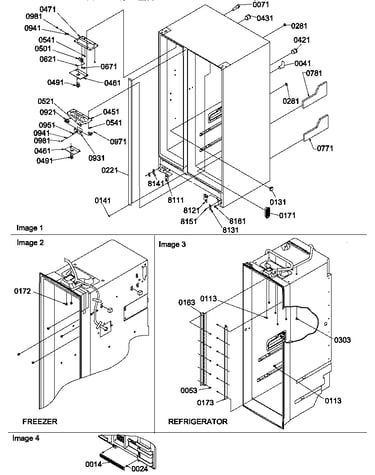 Cabinet parts and toe grille