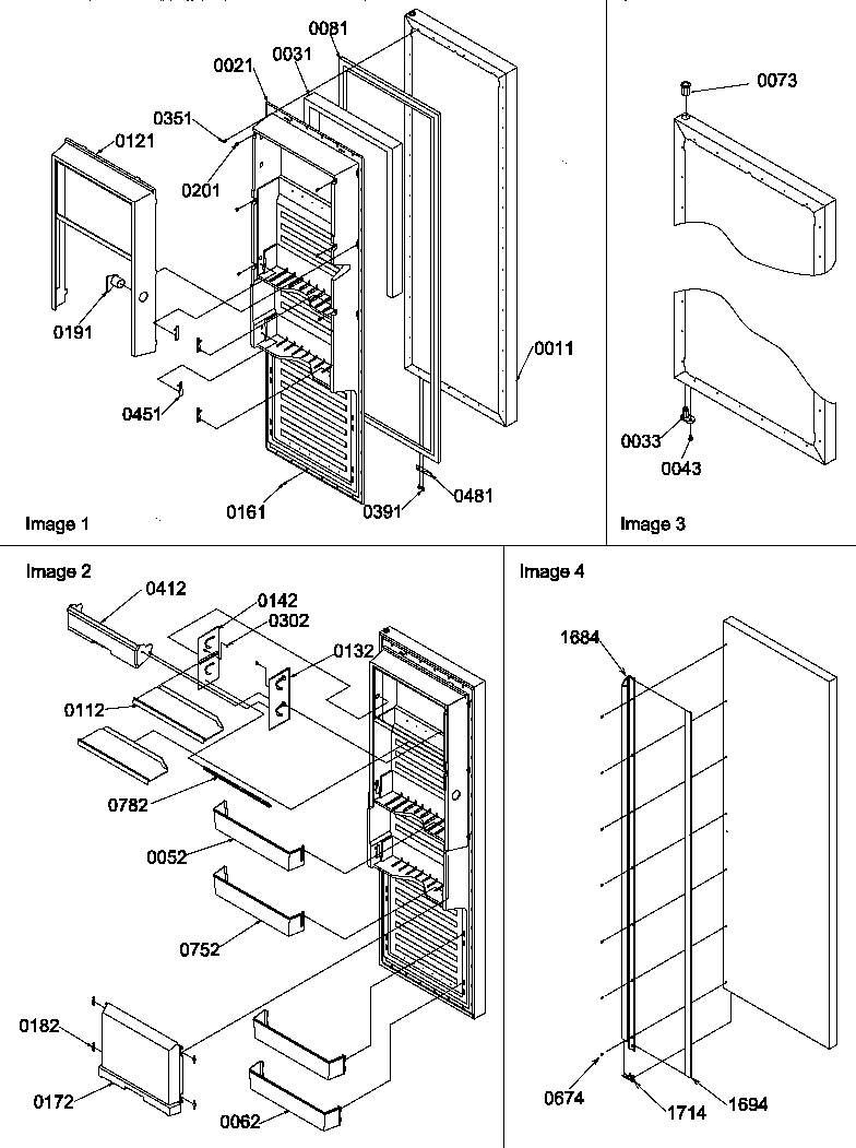Refrigerator door