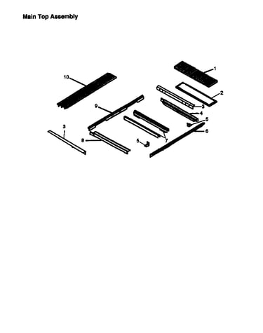 Main top assembly