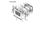 Amana CC13W/P1155203S oven door assembly diagram