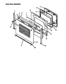 Oven door assembly