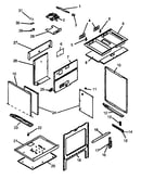 Oven assembly (cards801e/p1131925ne) (cards801e/p1131932ne) (cards801e/p1131936ne) (cards801ww/p1131925nww) (cards801ww/p1131932nww) (cards801ww/p1131936nww)