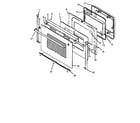 Amana CC12HRE-P1133347N oven door assembly (cards801e/p1131925ne) (cards801e/p1131932ne) (cards801e/p1131936ne) (cards801ww/p1131925nww) (cards801ww/p1131932nww) (cards801ww/p1131936nww) diagram